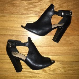 Vince Camuto black heeled booties